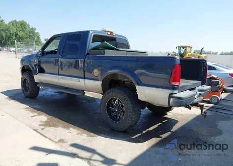 2002 Ford F250 Super Duty из США, поврежденный, VIN 1FTNW21F82ED23253